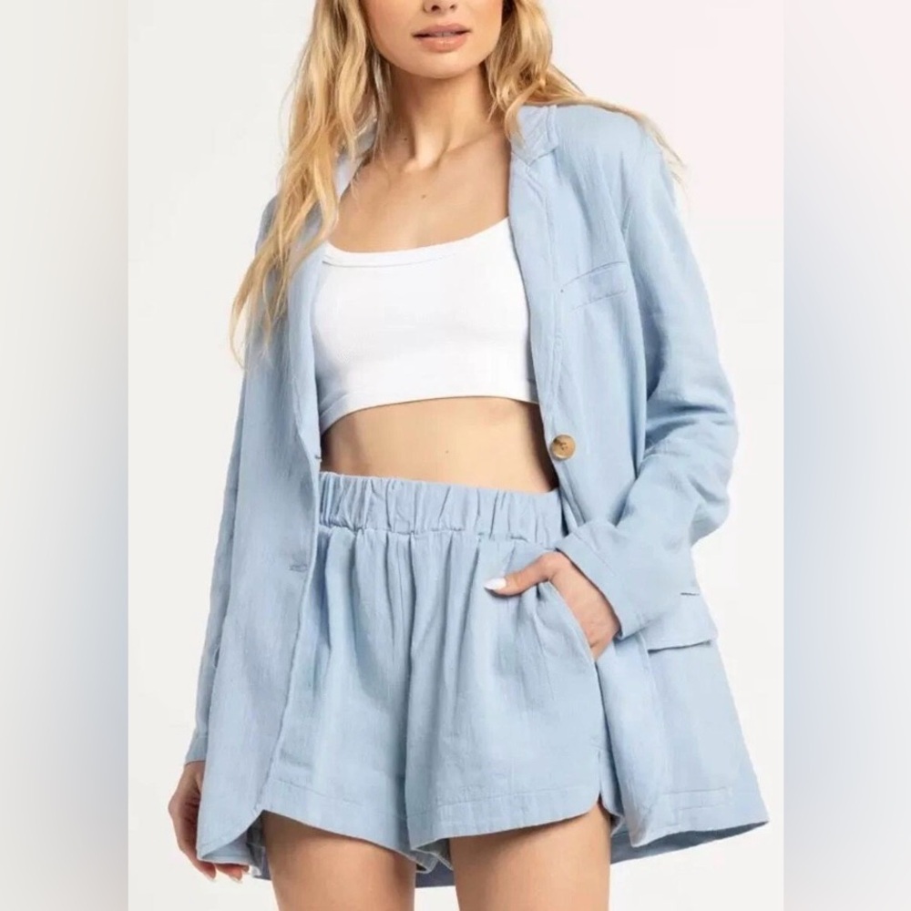 NWT New Blank NYC Light Blue Liken Shorts XS